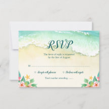 Aquarelle Floral Beach Bat mitzvah