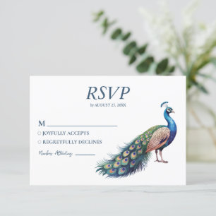 Cartons Réponse Aquarelle moderne tendance Peacock