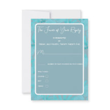 Aquarelle moderne Turquoise bleu Floral Design