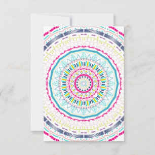 Cartons Réponse Art de mandala coloré vibrant