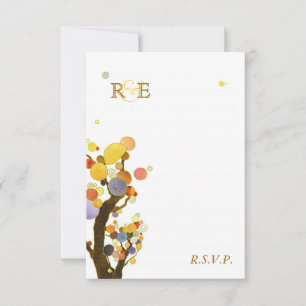 Cartons Réponse Art Nouveau Arbres Décontracté Mariage extérieur R