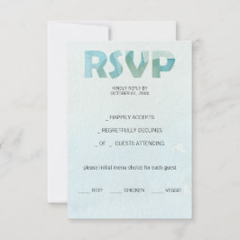 Cartons Réponse Artisan Bleu Automne Aquarelle Art