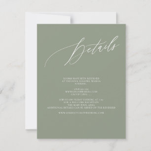 Cartons Réponse ArtsApp Elegant Sage Details Luxe Calligraphy