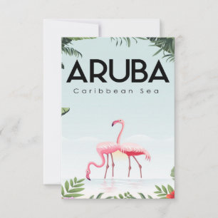 Cartons Réponse Aruba mignon