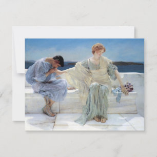 Cartons Réponse Ask Me No More par Alma Tadema Mariage