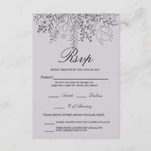 Cartons Réponse Assez dans le pourpre