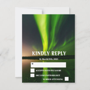 Cartons Réponse aurores boréales Aurora Borealis étoiles Mariage