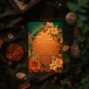 Cartons Réponse Automne Elegance Druid Hill Détails Mariage