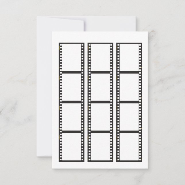 Cartons Réponse Bandes de film pour y insérer vos propres photos (Devant)
