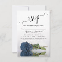 Beau reflet Dusty Steel Blue Rose Mariage