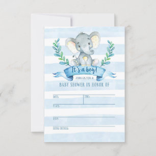 Cartons Réponse Bébé de jungle d'invitation de baby shower