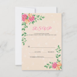 Cartons Réponse Belles Roses Jaunes Et Roses Roses