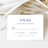 Bleu royal | Choix de repas mariage