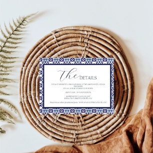 Cartons Réponse Blue Arch Mexicaine Talavera Espagnol détails du M