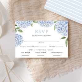 Cartons Réponse Blue Hydrangea Choix alimentaires Frontière Répons