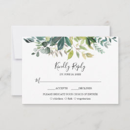 Cartons Réponse Boho Aquarelle rose Blush Flowers Mariage