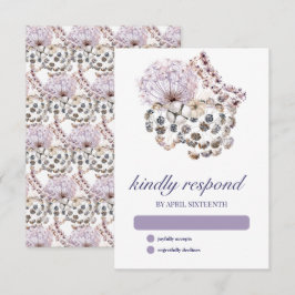 Cartons Réponse Boho Dandelion Floral Pagan Handfasting