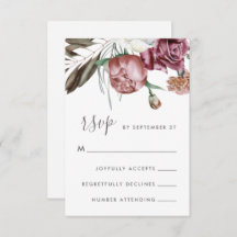 Boho Neutre Floral Moderne Mariage Script