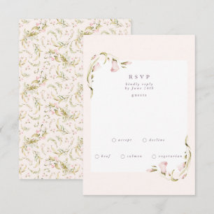 Cartons Réponse Boho Spring Botanical Corner Fleur sauvage Mariage