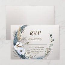 Boho White Orchidée Fleurs Blue Moon Elegant Party