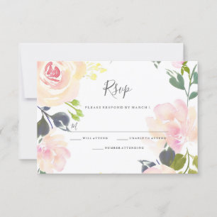Cartons Réponse Botanique Élégant Floral Toutes les occasions Cart