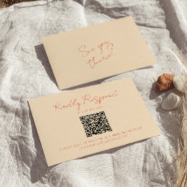 Cartons Réponse Bright Coloré Rétro Whimsical QR Code Mariage