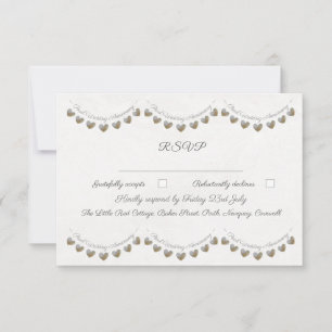 Cartons Réponse Bunting perle 30ème anniversaire de mariage