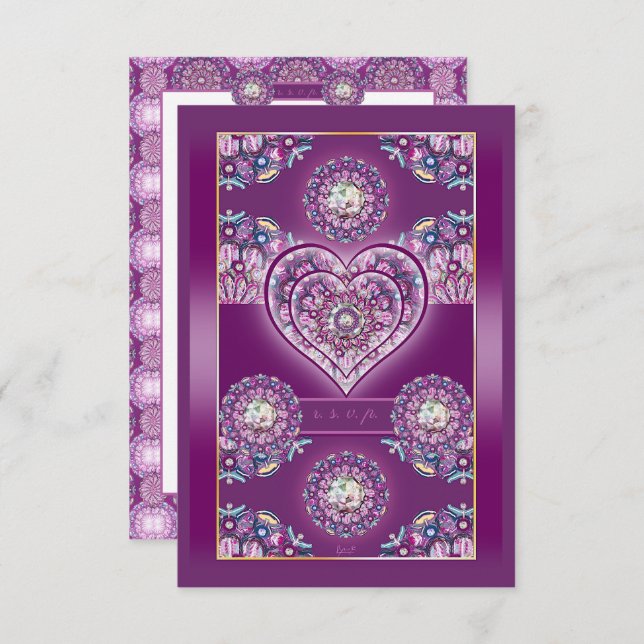 Cartons Réponse Cardinal Red Rosace (Devant / Derrière)