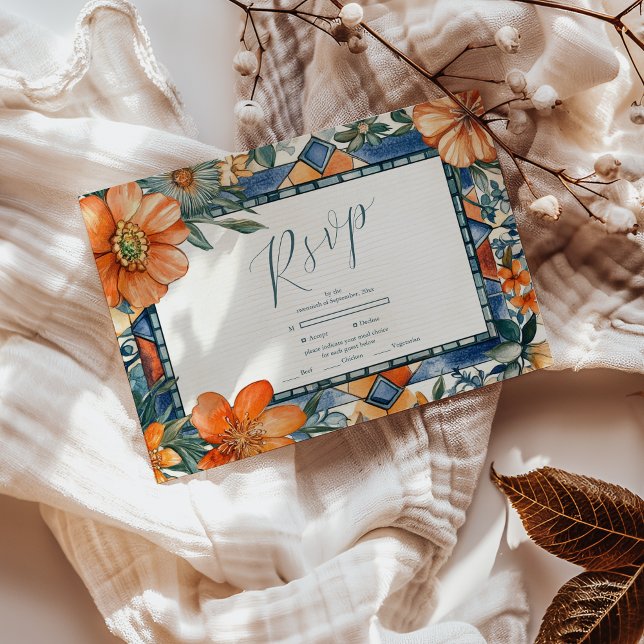 Cartons Réponse Carrelage méditerranéen bleu et blanc (Créateur téléchargé)