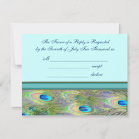 Cartons de mariage paon bleu sarcelle