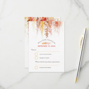 Cartons Réponse Cascade cascade chute vigne brun orange mariage