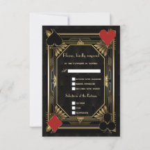 Casino Royale Gold Noir Art Déco 20 Mariage