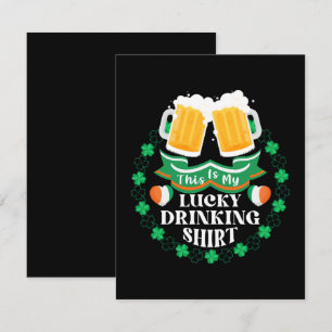 Cartons Réponse C'est ma Saint-Patrick de boisson chanceuse de biè