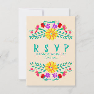 Cartons Réponse Champagne Quinceanera Fête mexicaine
