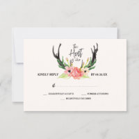 Chasse Rustique Floral Antler est terminé mariage 