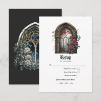 Château de fantasy sombre fenêtre gothique mariage