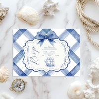 Chic Nautique Marine Mariage Bleu Bow