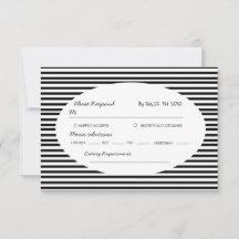Chic Rayure Minimaliste Noir Blanc