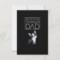 Chien Boston Terrier Papa Mens J'Aime Cute Funny