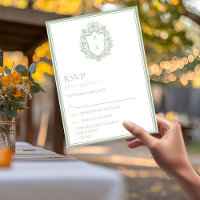 Choix de nourriture de mariage élégant vert sauge