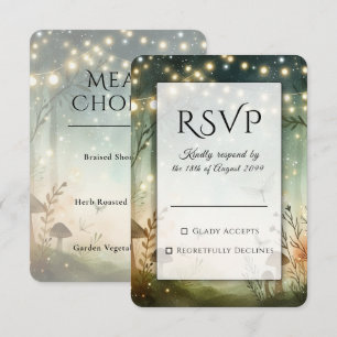 Cartons Réponse Chuchotements crépusculaires du mariage forestier