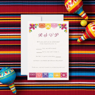 Cartons Réponse Cielito Lindo Mexicain Papier Floral Picado 