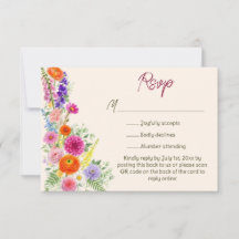Code QR de site Web de mariage de fleurs de jardin