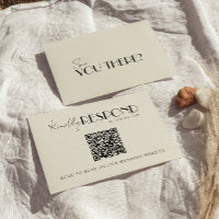 Code QR Moderne Mariage Rétro Français Fantaisiste