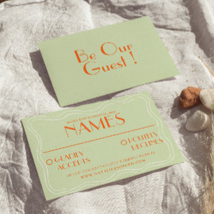 Cartons Réponse Colorée Retro Gras Clair Unique Mariage Vintage