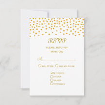 Confetti d'or sur Mariage noir et blanc