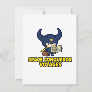 Cartons Réponse Conquérant de l'Espace Voyages Rétro Bande Dessiné