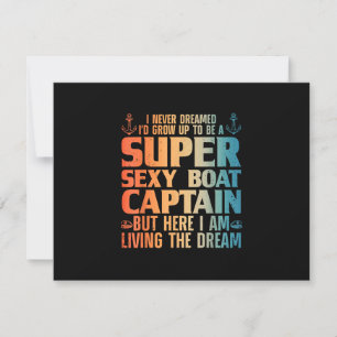 Cartons Réponse Cool Bateau Capitaine Pour Hommes Femmes Voilier P