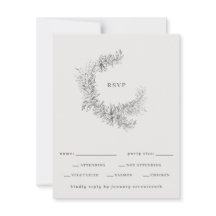 Couronne de fleurs botaniques minimaliste pour mar