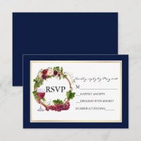 Couronne de mariage aux raisins floraux aquarelle